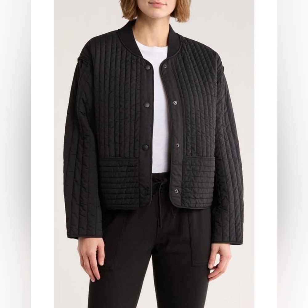 rag & bone Cropped Quilted Bobbi Jacket